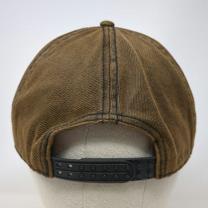 Raw Ma Snapback Hat Brown One Size New Orleans The Big Easy Embroidered Stitch