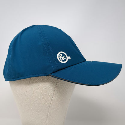 Allstate Hot Chocolate 15k 5k Run Baseball Cap Blue One Size Reflective Brim Hat