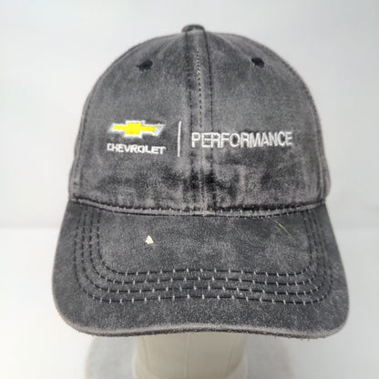 Chevrolet Performance Strapback Hat Gray OSFM Adjustable Outdoor Cap Platinum