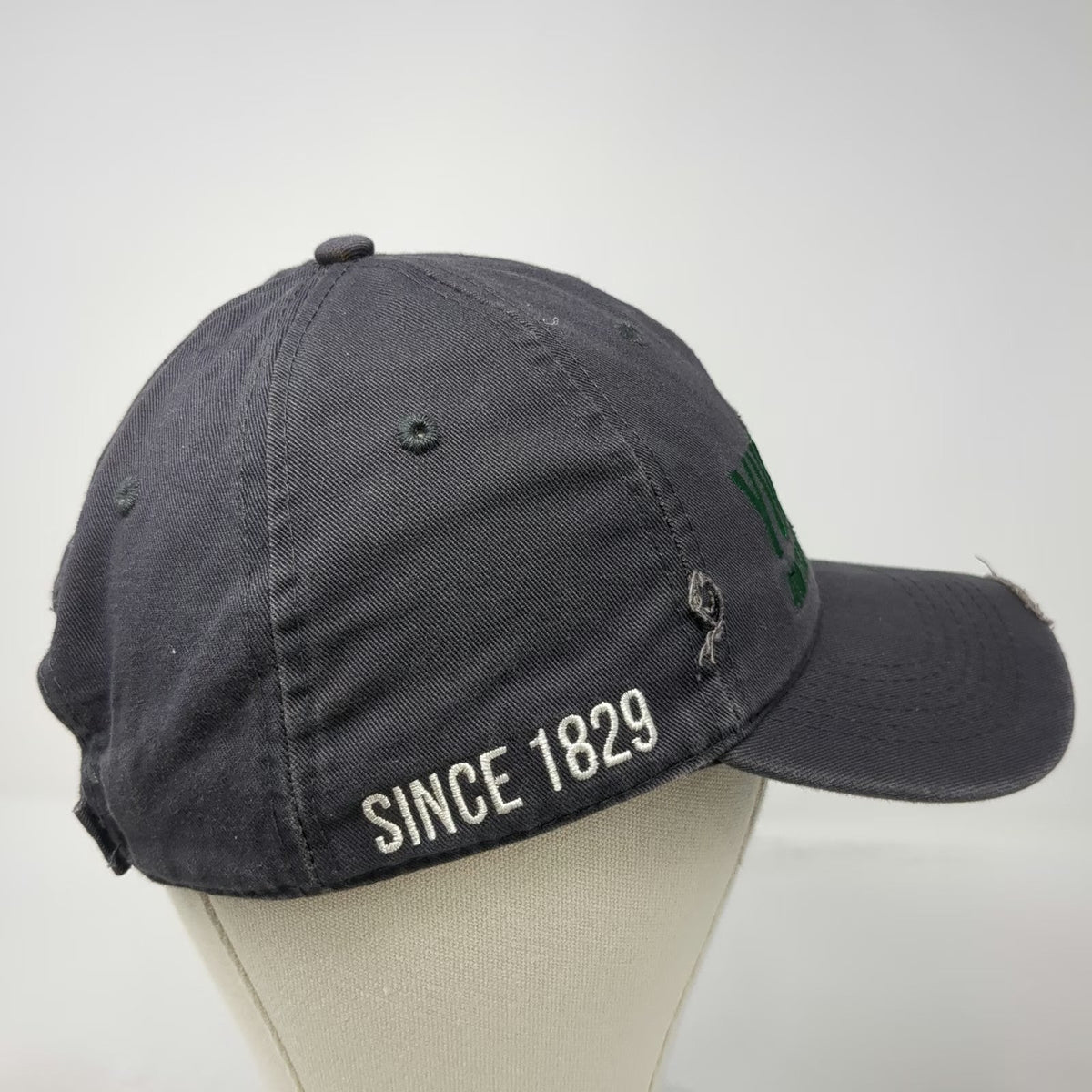 Yuengling Brewery Baseball Cap Gray One Size Frayed Eagle Embroidered Cotton Hat