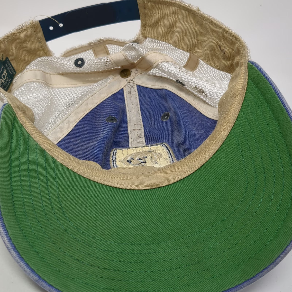 Legacy Trucker Hat Blue One Size Redfish Lake Smiling Fish Patch Mesh Back
