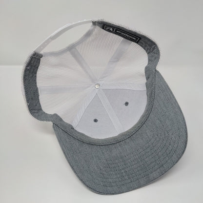 Wolverine Rocks & Rubber Snapback Trucker Hat Gray OS Mesh Back Richardson