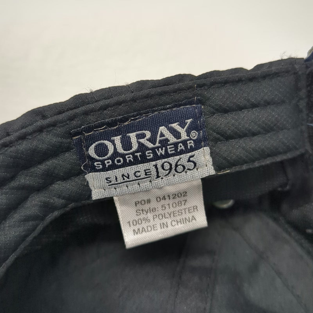 Ouray Baseball Cap Black One Size Vero Beach Florida Polyester Strapback Hat