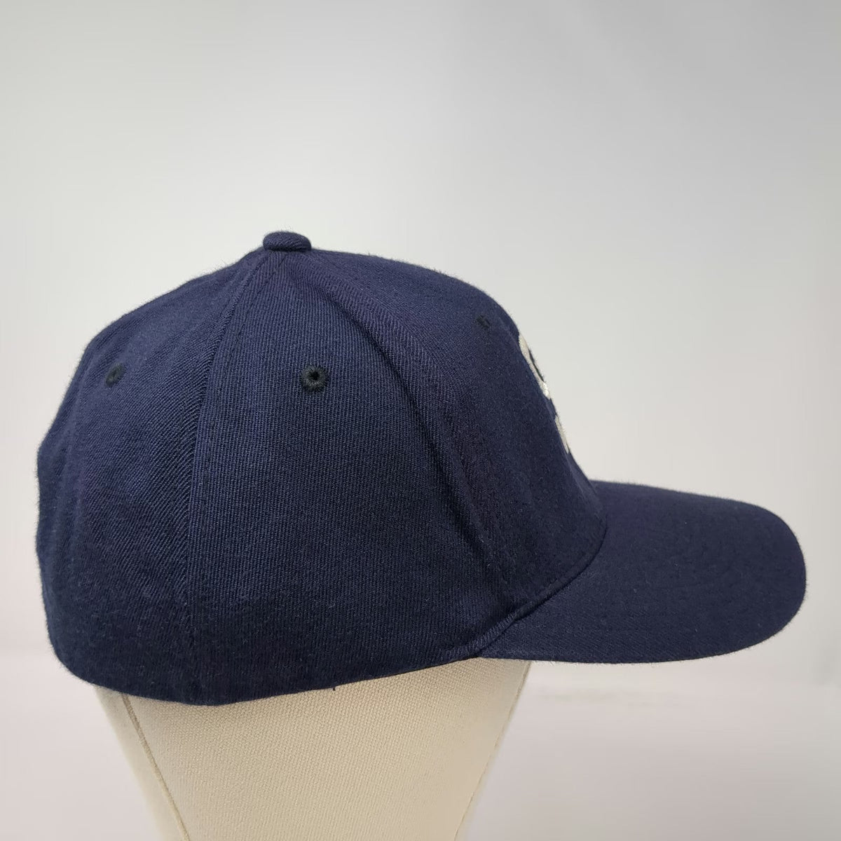 Pacific Headwear Baseball Cap Blue 8 Interlocking SI Logo Gray Underbrim Hat