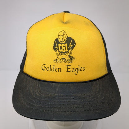 CSI Golden Eagles Snapback Rope Trucker Hat Multi One Size Mesh Back