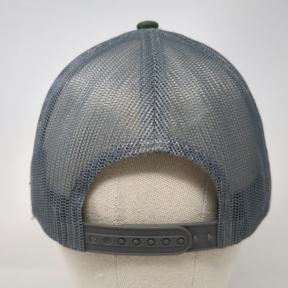 iTOOLco. Trucker Hat Green Gray One Size Mesh Snapback Logo Patch Workwear