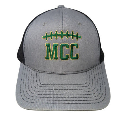 MCC Snapback Trucker Hat Gray One Size Mesh Back Embroidered NV Caps