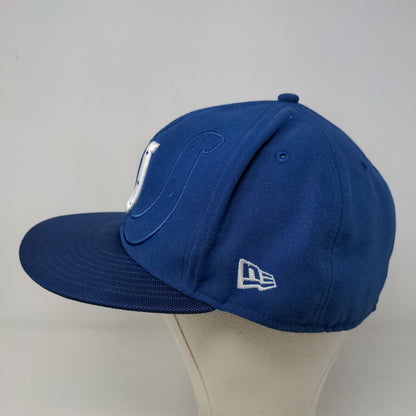 New Era Men's Fitted Hat Blue Size 7 3/4 Embroidered Indianapolis Colts Logo