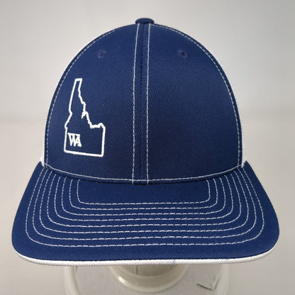 Idaho Fitted Mesh Back Trucker Hat Blue 6 7/8-7 3/8 Pacific Headwear