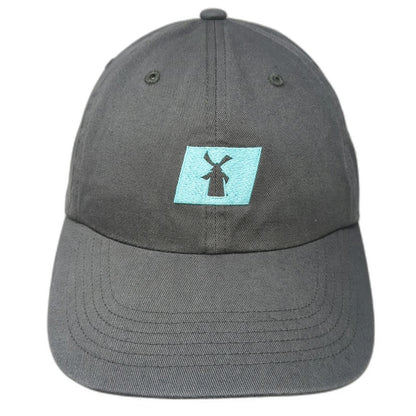 Baseball Cap Gray One Size Cheers to the Wiseman Windmill Logo Cotton Strap Hat