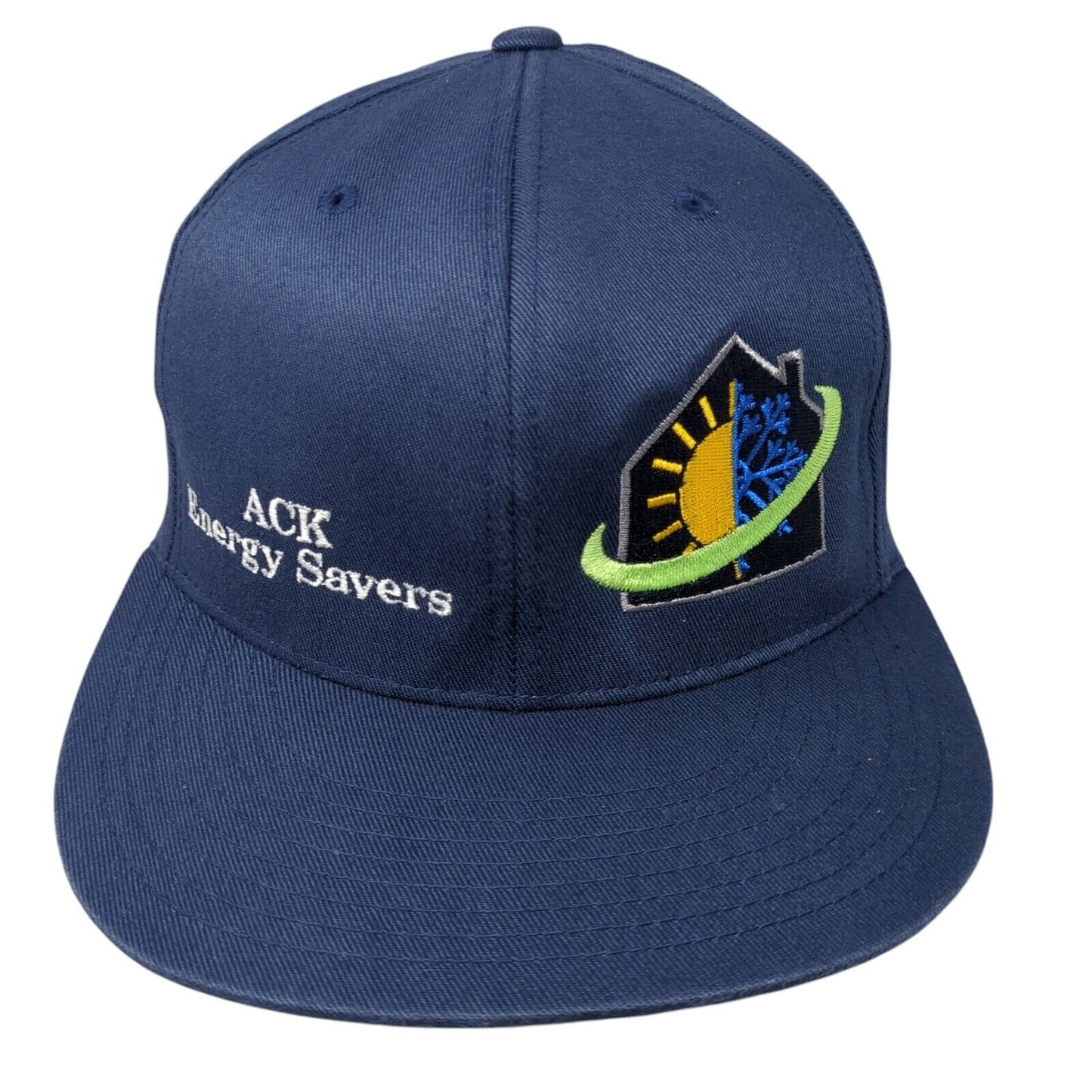 ACK Energy Savers Fitted Hat Blue S-M Embroidered Flexfit Yupoong