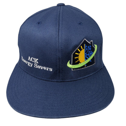 ACK Energy Savers Fitted Hat Blue S-M Embroidered Flexfit Yupoong