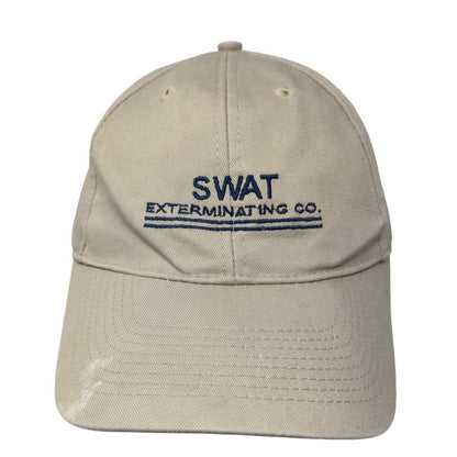 Swat Exterminating Co. Strapback Hat Tan One Size Ultra Club Classic Cut