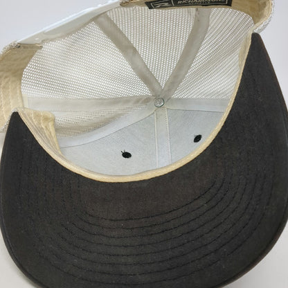 Richardson Trucker Hat Brown One Size CrossFit Indestructible Leather Patch Mesh