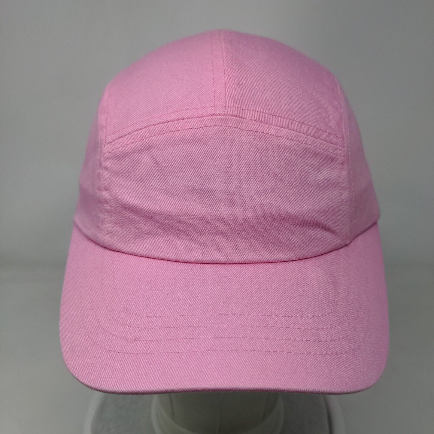 Faded Glory Strapback 5 Panel Cap Pink One Size Adjustable Lightweight Blank