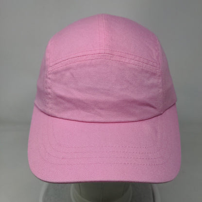 Faded Glory Strapback 5 Panel Cap Pink One Size Adjustable Lightweight Blank