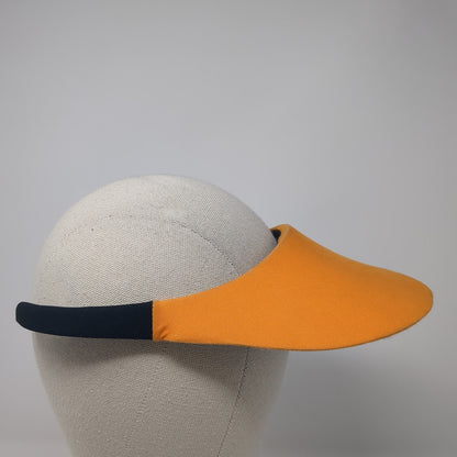 No Headache Sun Visor Hat Orange One Size Adjustable Lightweight Blank