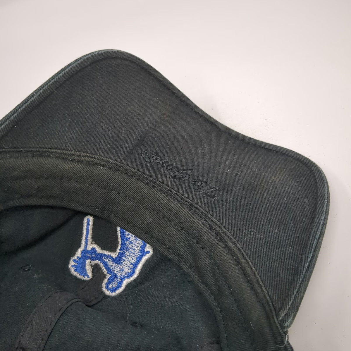 The Game Baseball Cap Black Blue White One Size Lacrosse Player Embroidery Hat