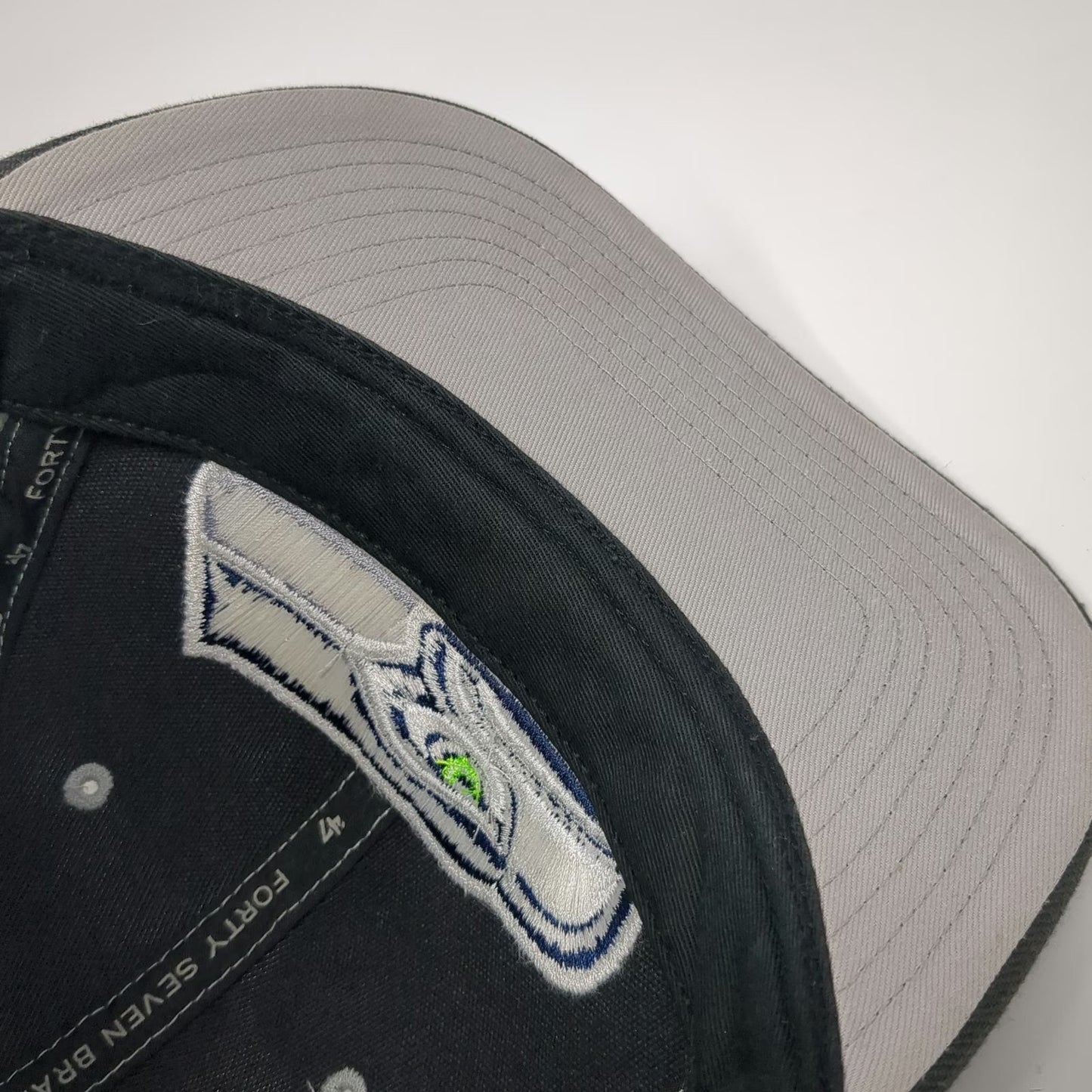 Seattle Seahawks NFL '47 Brand Gray Black One Size Cap Super Bowl XLIX Flat Hat
