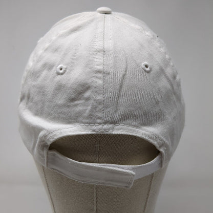 Vitamin Sea Strapback Hat White One Size Solid Adjustable Embroidered