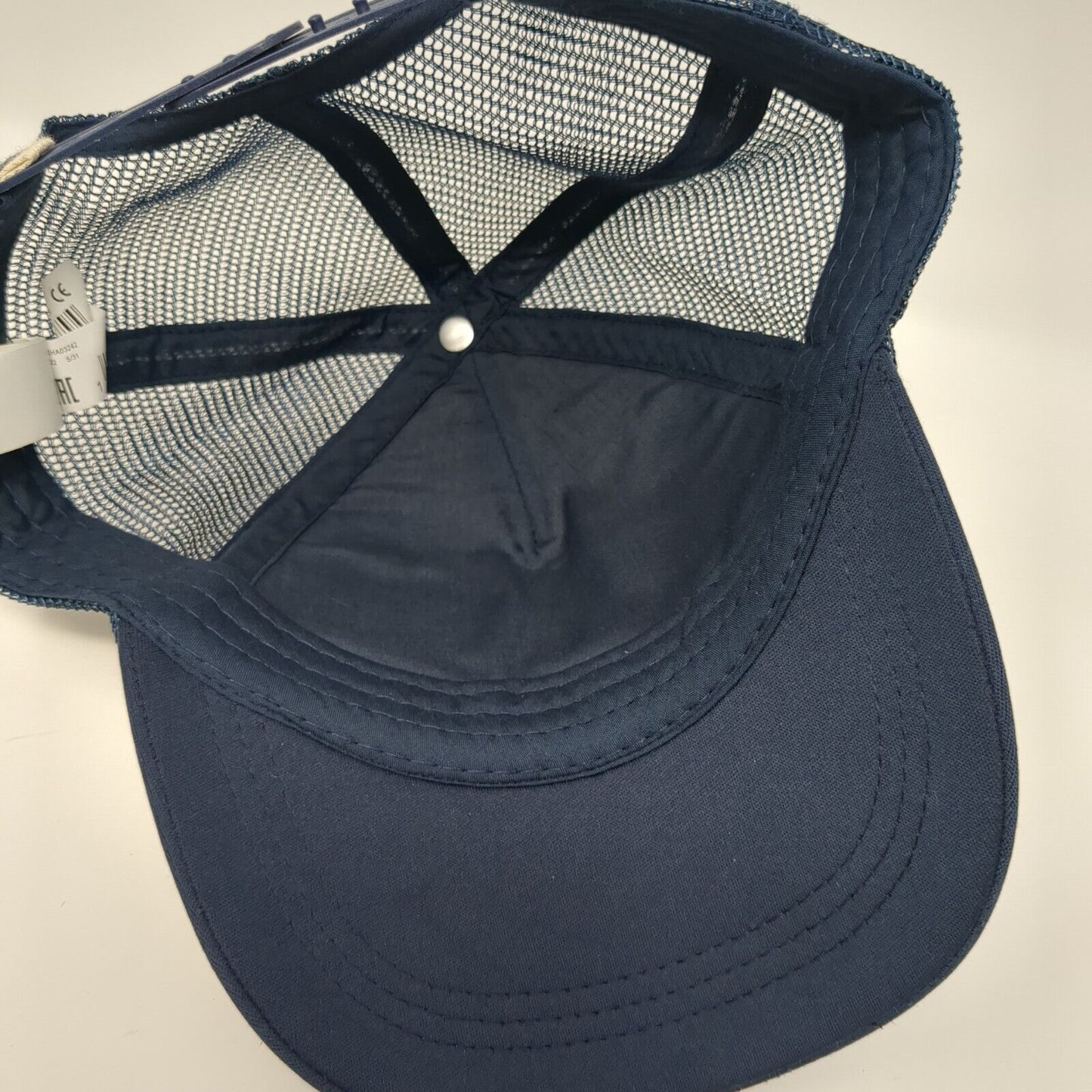 ROXY Snapback Trucker Hat Blue One Size Adjustable Mesh Back 6 Panel Polyester
