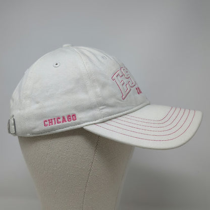 ESPN Baseball Cap White Pink One Size Chicago ESPN Zone Slideback Cotton Hat