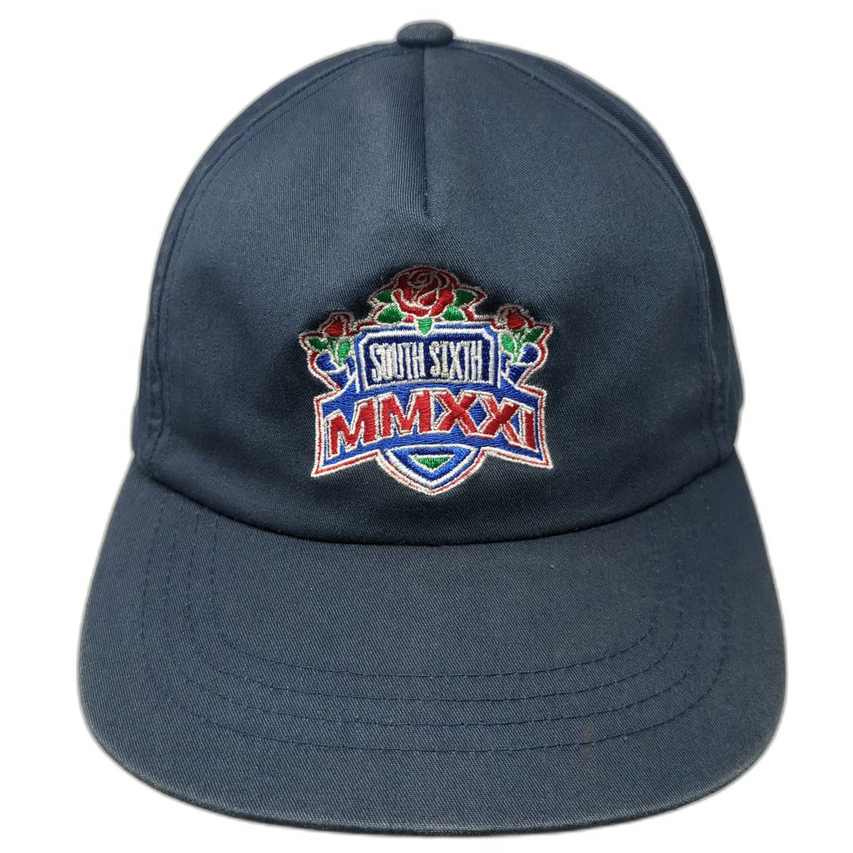 South Sixth 5 Panel Blue One Size Hat MMXXI 2021 Rose Snapback Embroidered