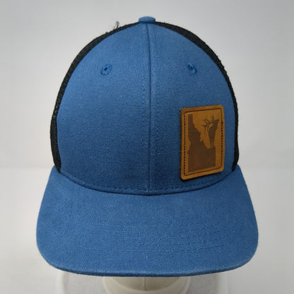 Idaho Snapback Trucker Hat Blue OS Adjustable Mesh Back Arcadian Outfitters