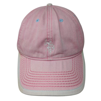 US Polo Assn Slideback Hat Pink One Size Adjustable Embroidered 6 Panel Cotton