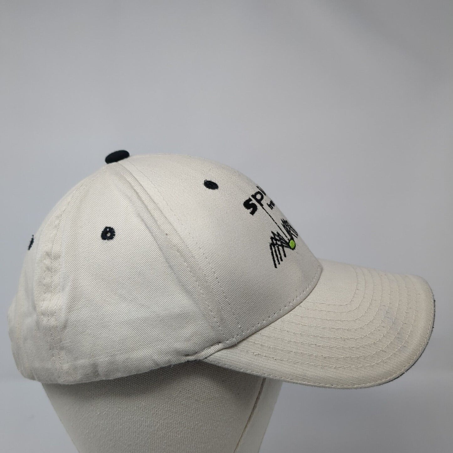 Spider Transport Inc Strapback Hat Tan One Size Embroidered Zephyr
