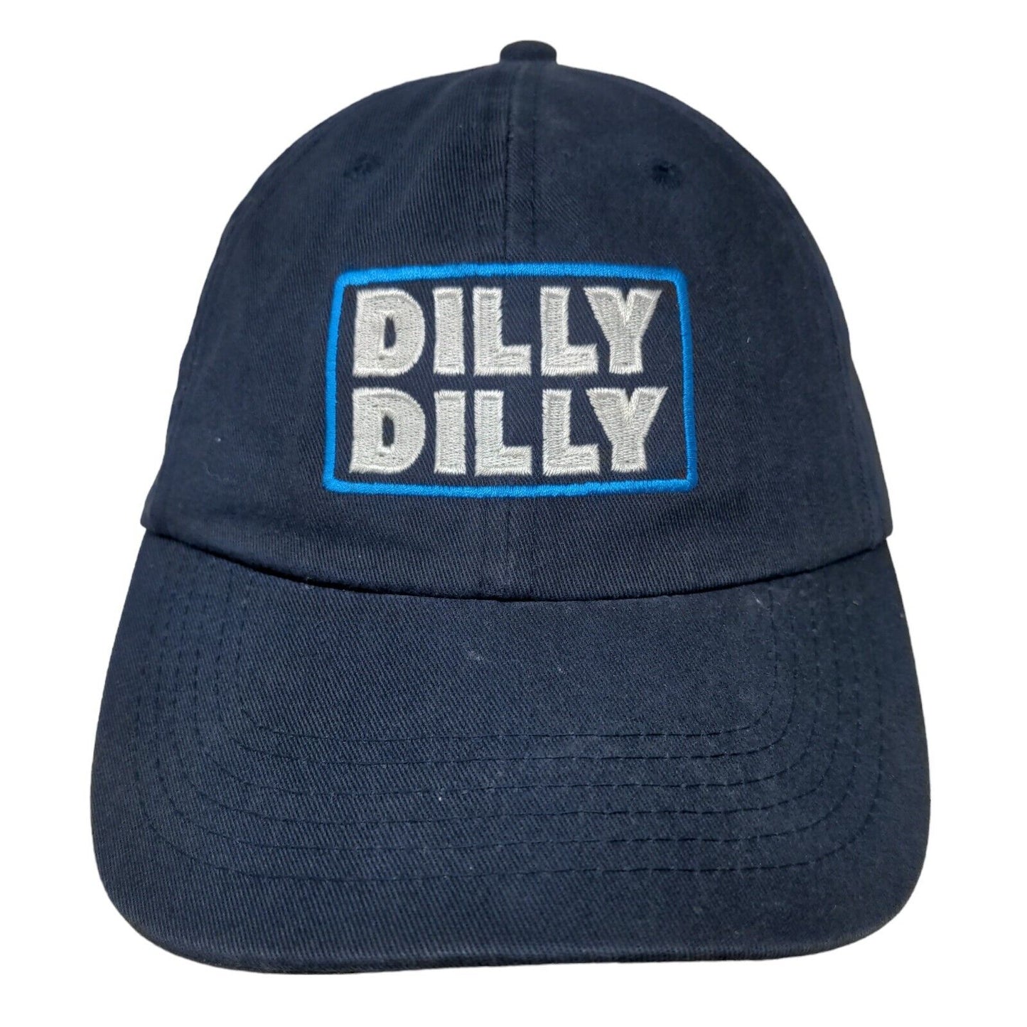 Dilly Dilly Bud Light Slideback Hat Blue OSFM Embroidered Quake City Caps