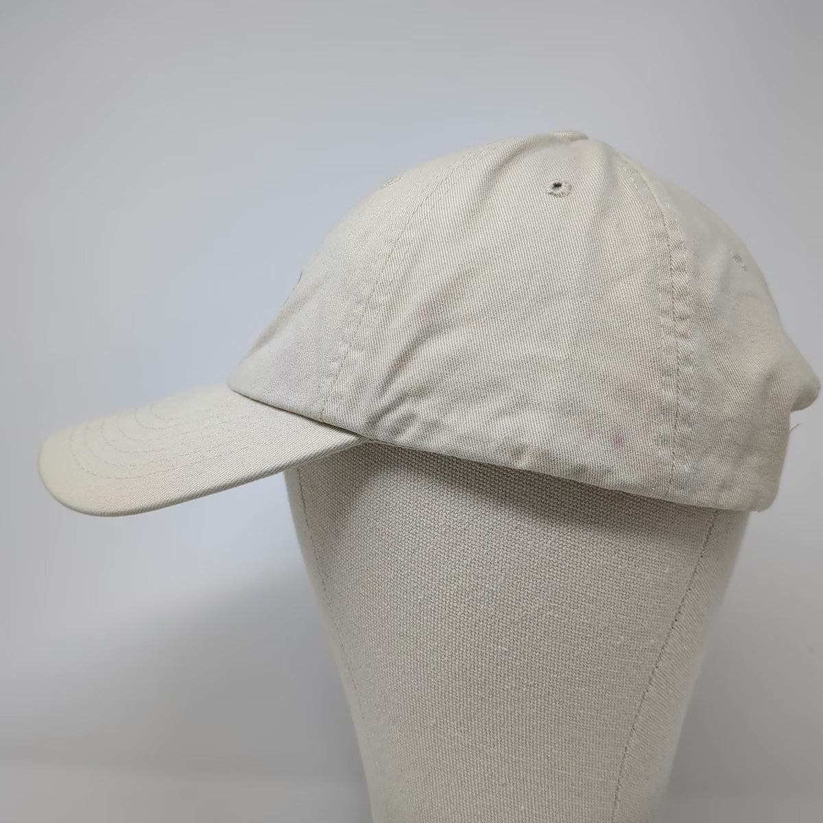 Subaru Logo Baseball Cap Beige One Size Embroidered Adjustable Slideback Hat
