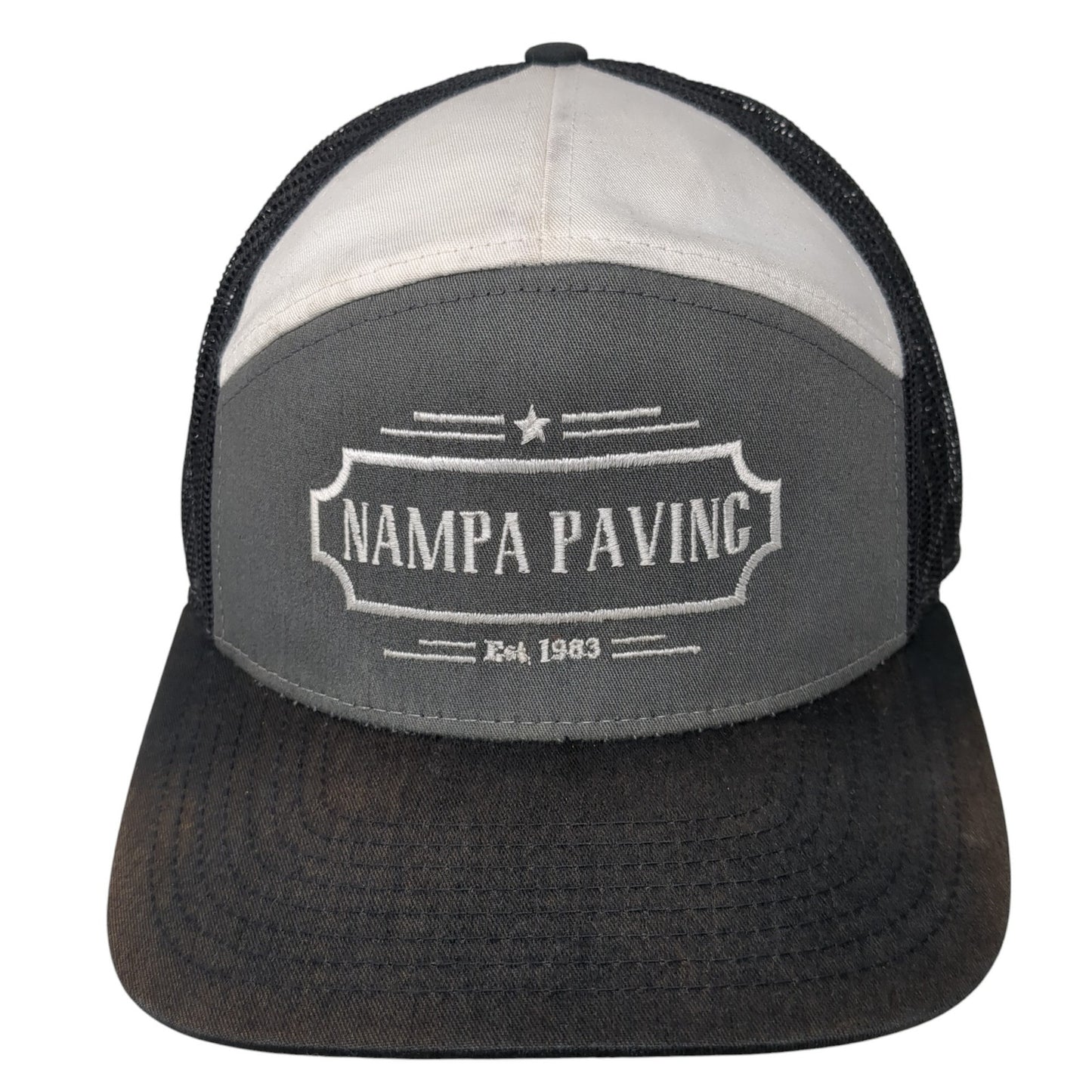 Nampa Paving Snapback Mesh Back Trucker Hat Multi One Size Richardson
