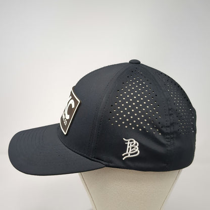 Branded Bills Baseball Cap Hat Black OSFM Strapback Perforated Montana Knife Co