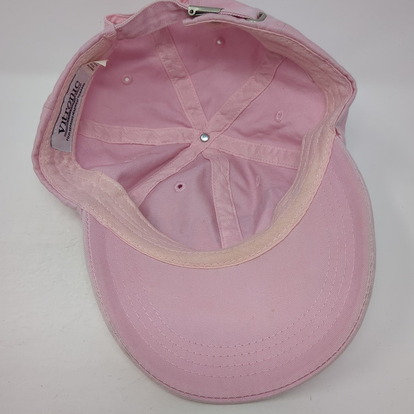 Unbeatable Pink Ribbon Cancer Awareness Baseball Cap Pink OS Adjustable Vitronic