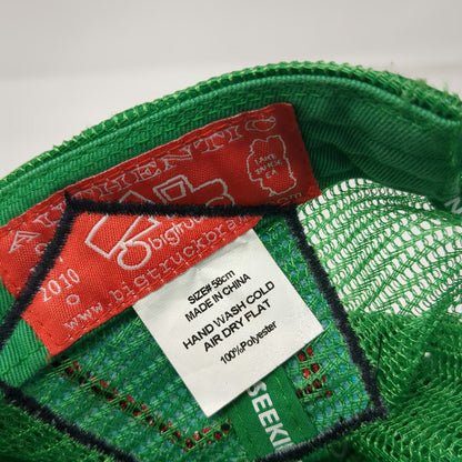 Bigtruck Trucker Hat Green One Size US Ski Team Mountain Goggle Mesh Snapback