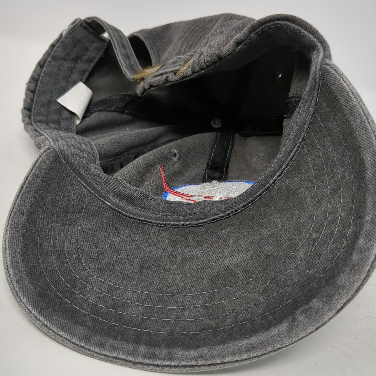 NASA Meatball Logo Gray One Size Baseball Cap Slideback Adjustable Cotton Hat