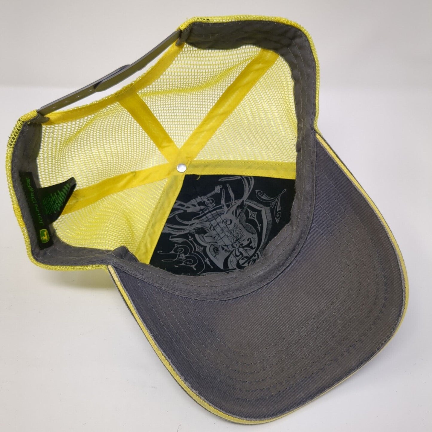 John Deere Snapback Trucker Hat Multicolor OS Adjustable Embroidered Mesh Back