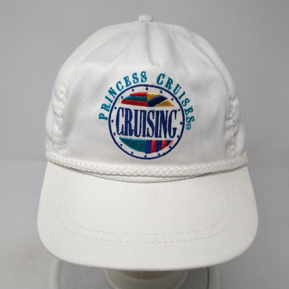 Princess Cruisers Cruising Baseball Cap White OS Adjustable Embroidered W/Tags