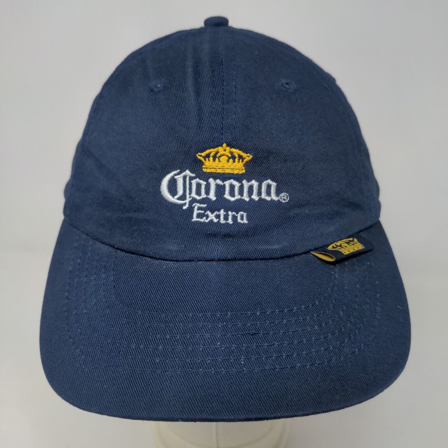 Corona Extra Men's Slideback Hat Blue Adjustable Embroidered Logo Beer