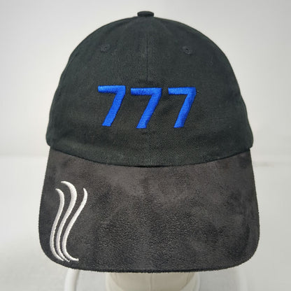 Boeing Baseball Cap Black One Size 777 Suede Brim Slideback Aviation Hat