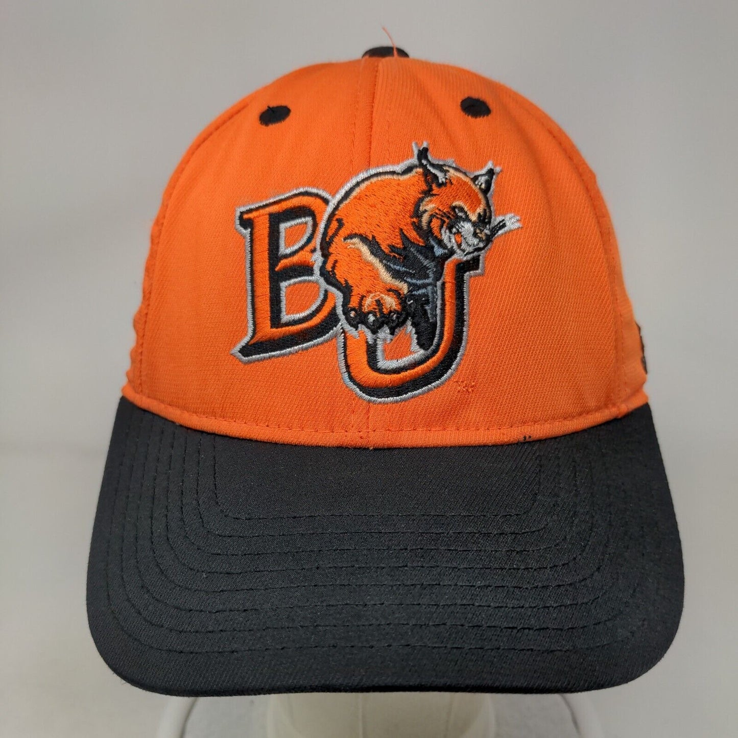 Baker University Wildcats Fitted Hat Orange Size S/M Adidas Embroidered NCAA