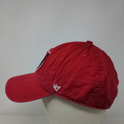 '47 Brand Men's Slideback Hat Red OS Embroidered New York Giants Logo Cotton MLB