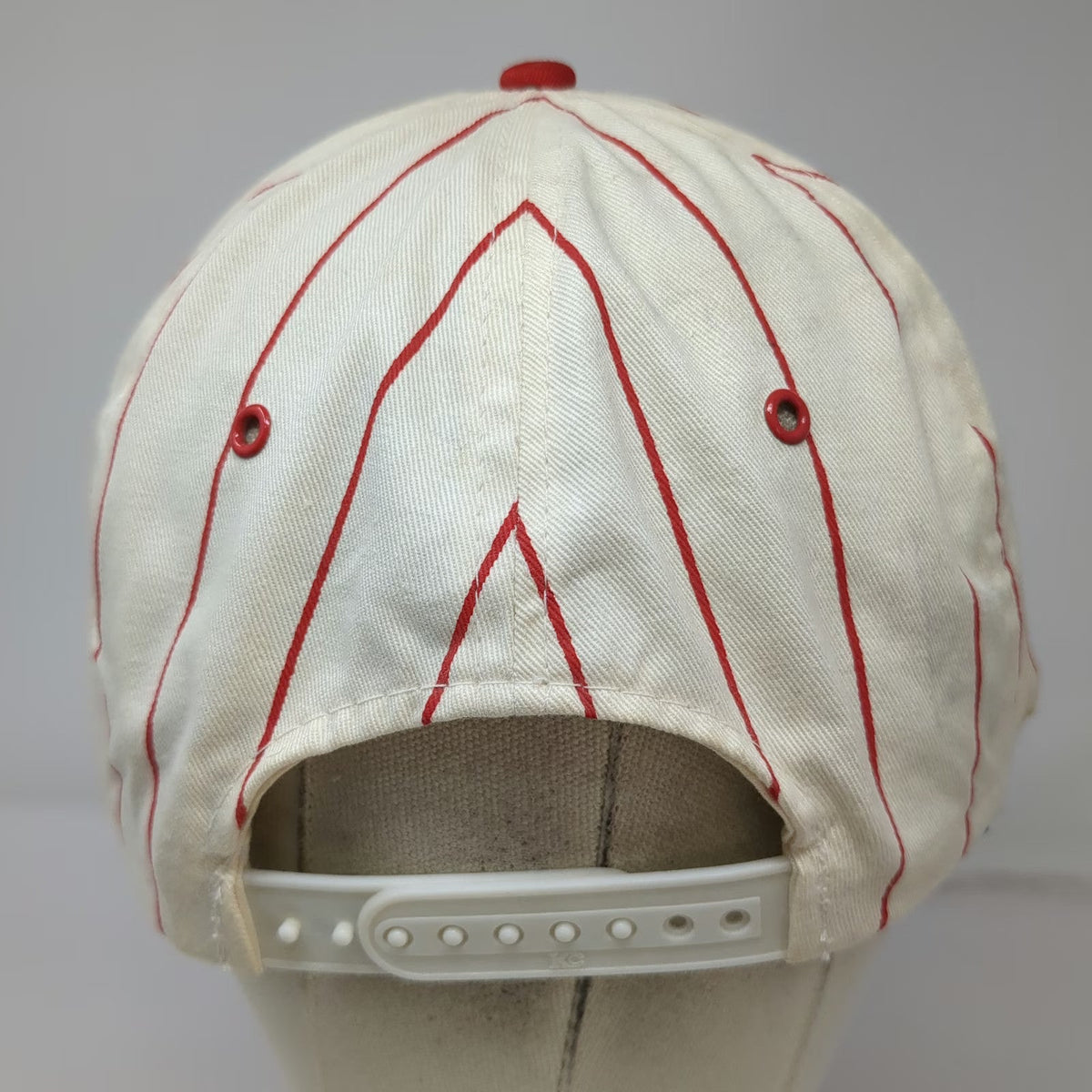 5 Panel White Red Pinstripe One Size Hat Consolidated Freightways Semi Truck
