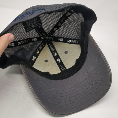 New Era NFL Dallas Cowboys Hat Cap Gray L Mesh Stretch Fit Star Logo Blue Brim
