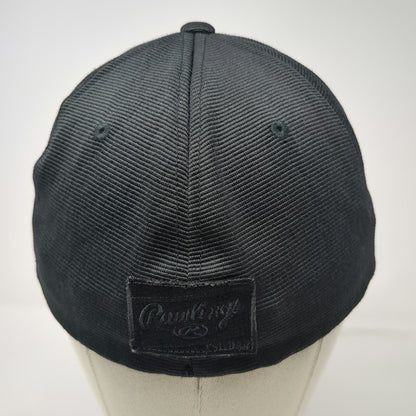 Black Clover Baseball Cap Black XL Fitted Flexfit Rawlings Patch Live Lucky Hat