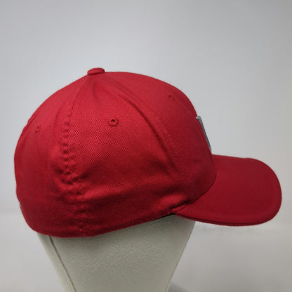Hurley Baseball Cap Red OSFM Embroidered Icon Flexfit Stretch Fit Yupoong Hat