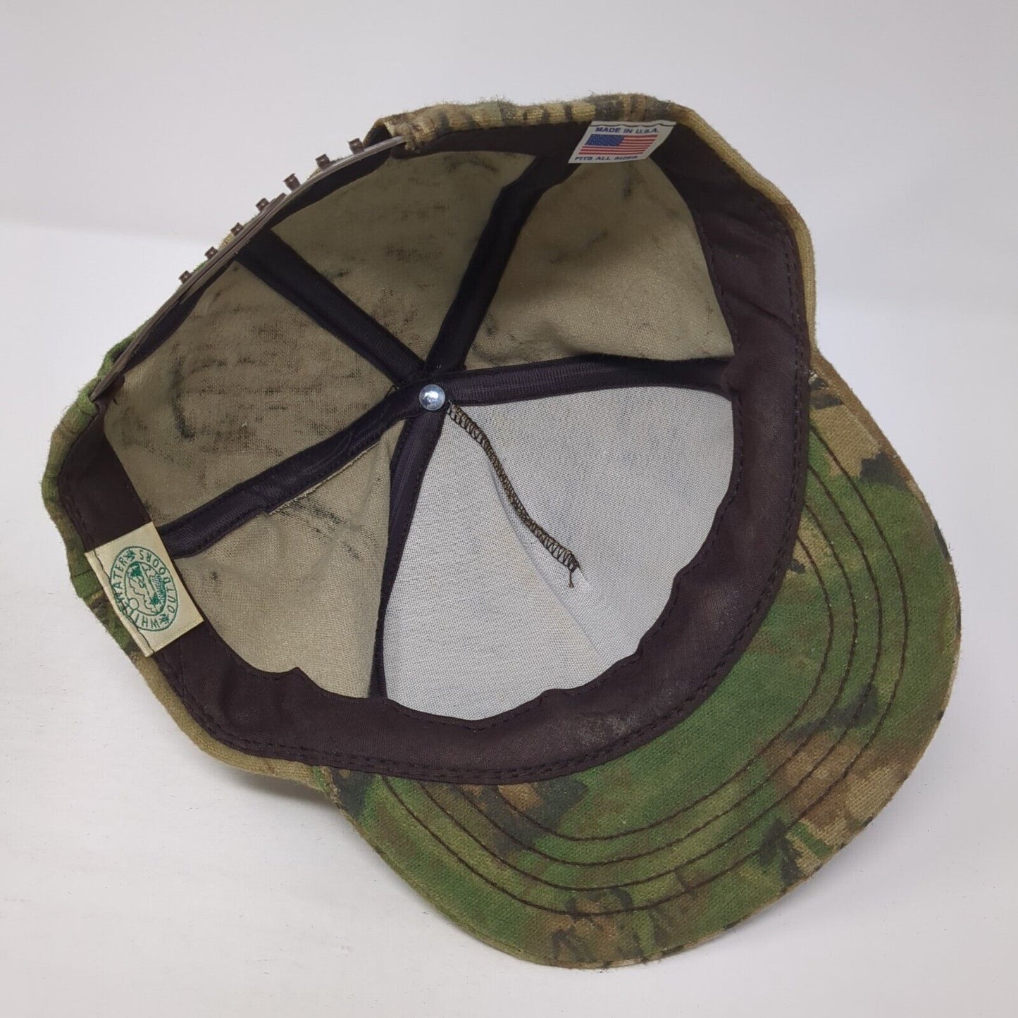 White Water Outdoor Snapback Hat Multicolor One Size Adjustable Camouflage