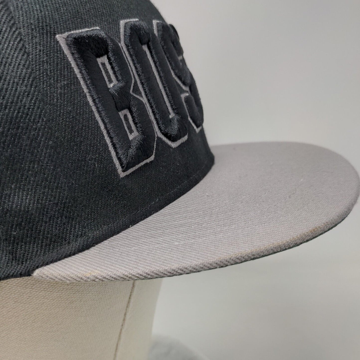 Boston Snapback Hat Black One Size Embroidered Colorblock Vent Holes