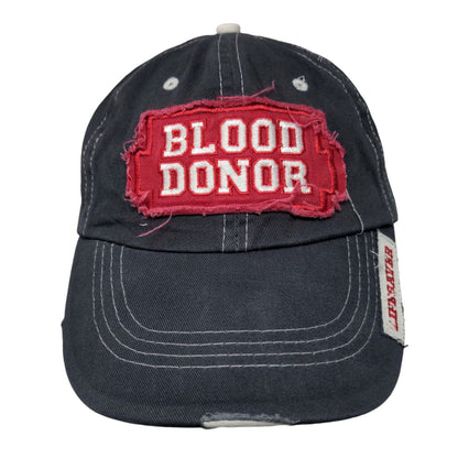Blood Donor Lifesaver Slideback Hat Blue One Size Florida Blood Services